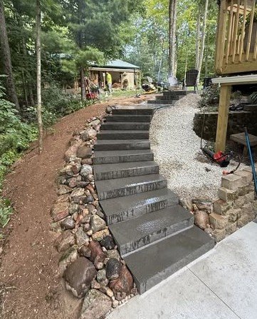 Custom Concrete Steps in Winston-Salem, NC