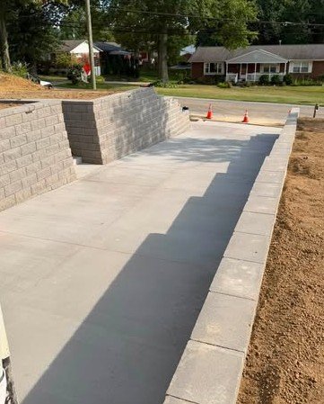 Residential Concrete Retaining Walls in Winston-Salem, NC